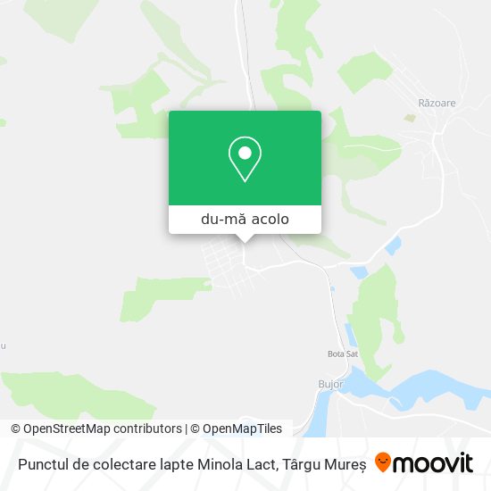 Hartă Punctul de colectare lapte Minola Lact