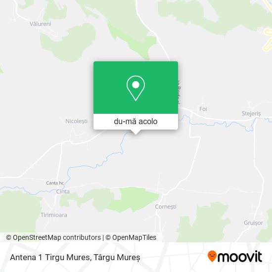Hartă Antena 1 Tirgu Mures