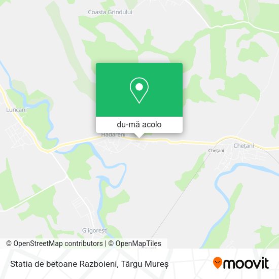 Hartă Statia de betoane Razboieni