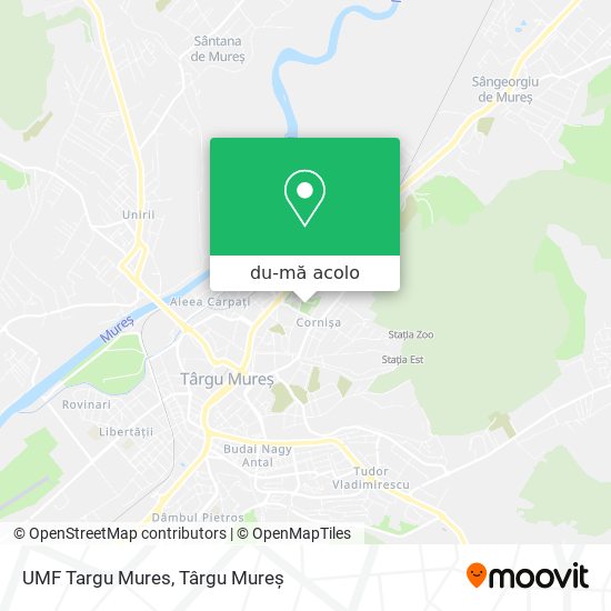 Hartă UMF Targu Mures