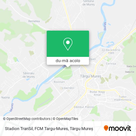 Hartă Stadion TranSil, FCM Targu-Mures
