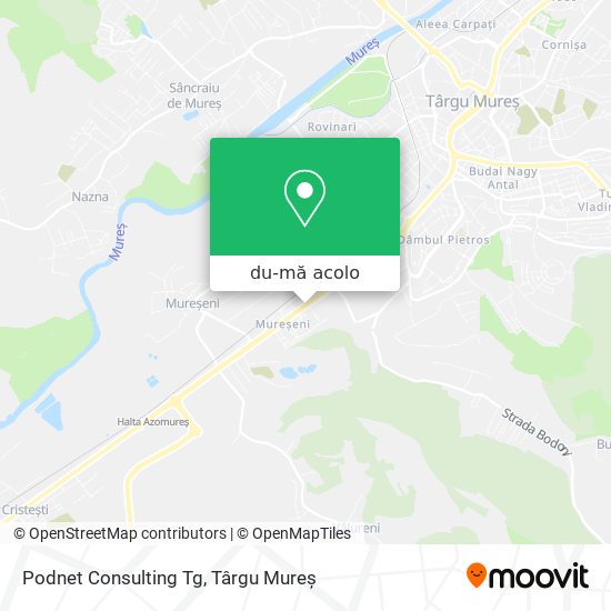 Hartă Podnet Consulting Tg