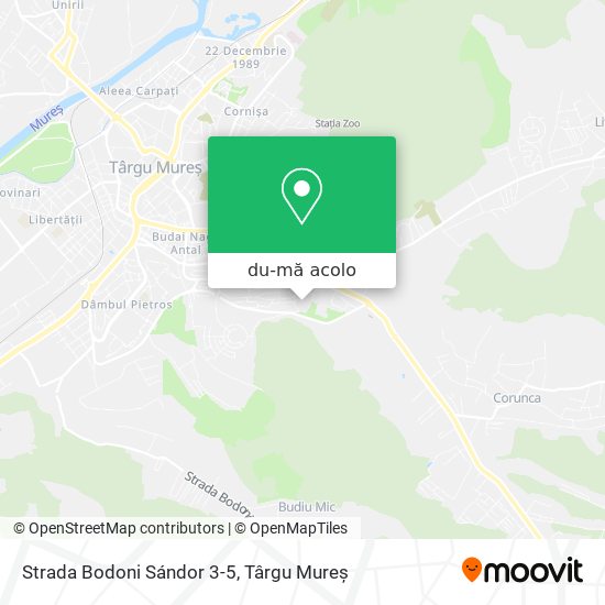 Hartă Strada Bodoni Sándor 3-5