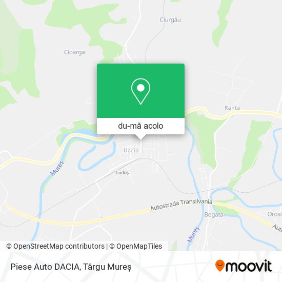 Hartă Piese Auto DACIA
