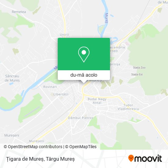 Hartă Țigara de Mureș