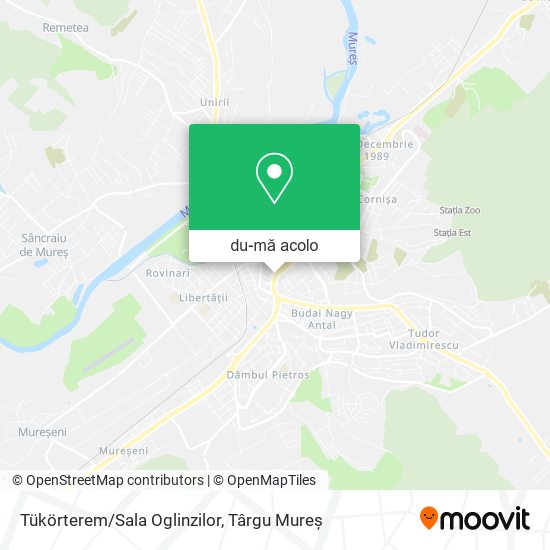 Hartă Tükörterem/Sala Oglinzilor