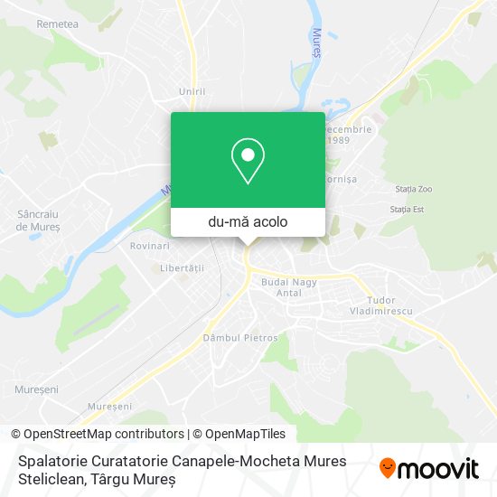 Hartă Spalatorie Curatatorie Canapele-Mocheta Mures Steliclean
