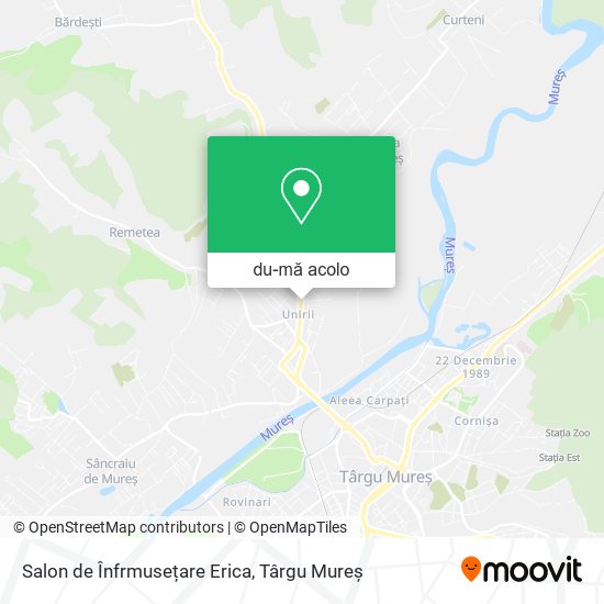 Hartă Salon de Înfrmusețare Erica