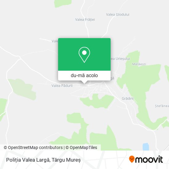 Hartă Poliția Valea Largă
