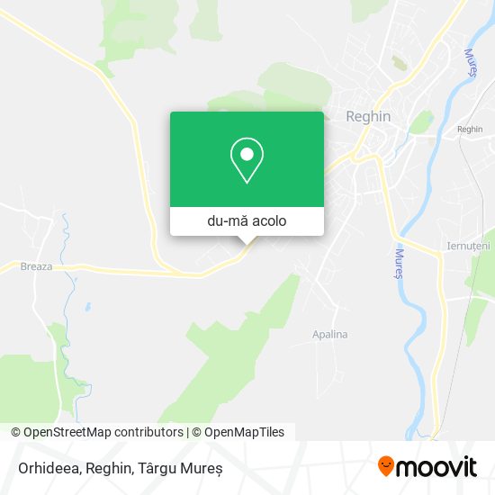 Hartă Orhideea, Reghin