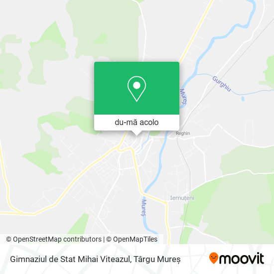 Hartă Gimnaziul de Stat Mihai Viteazul
