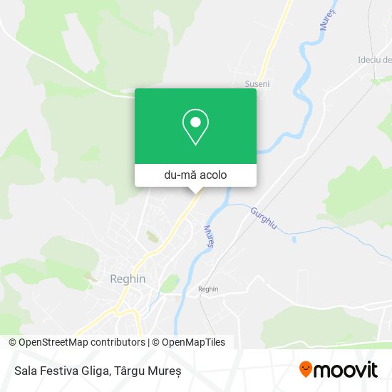 Hartă Sala Festiva Gliga