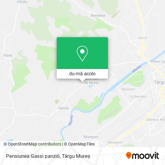Hartă Pensiunea Gassi panzió