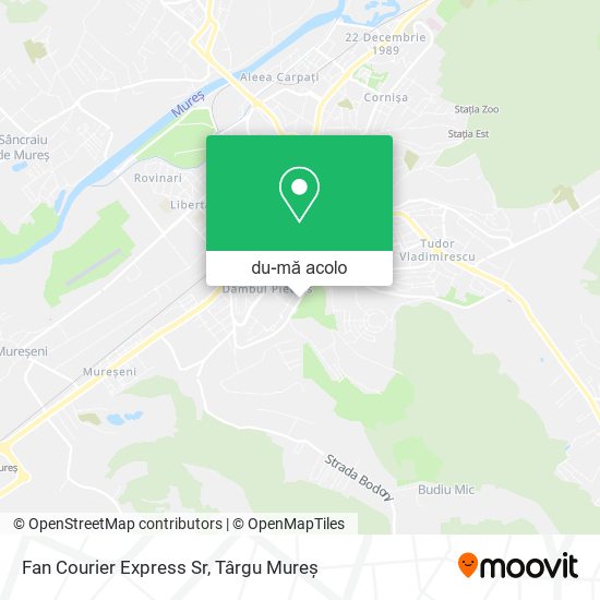 Hartă Fan Courier Express Sr