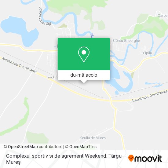 Hartă Complexul sportiv si de agrement Weekend