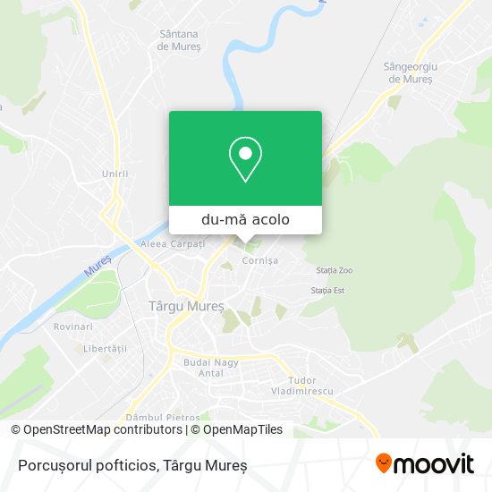 Hartă Porcușorul pofticios