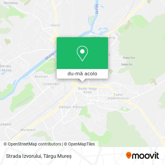 Hartă Strada Izvorului