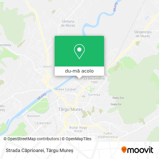 Hartă Strada Căprioarei