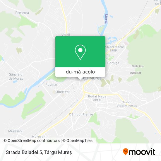 Hartă Strada Baladei 5
