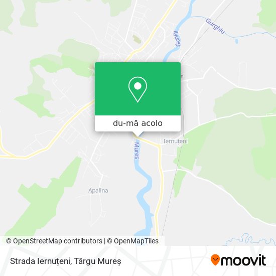 Hartă Strada Iernuțeni