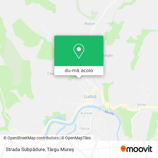 Hartă Strada Subpădure