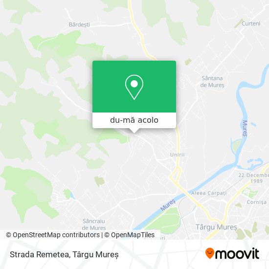 Hartă Strada Remetea