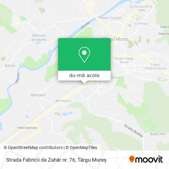 Hartă Strada Fabricii de Zahăr nr. 76