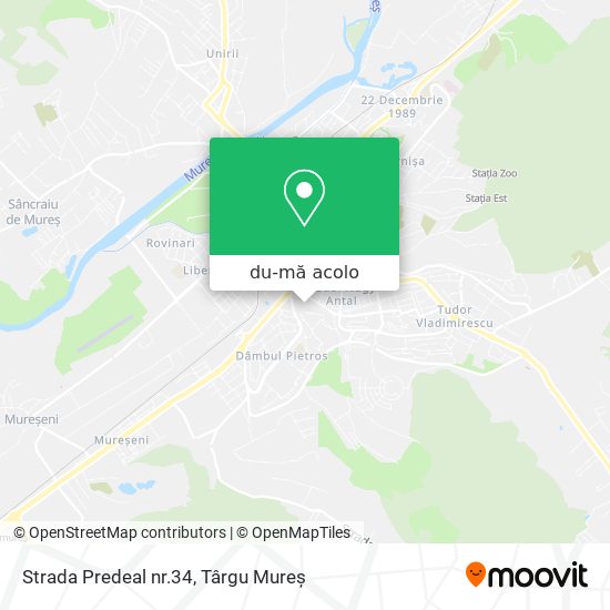 Hartă Strada Predeal nr.34