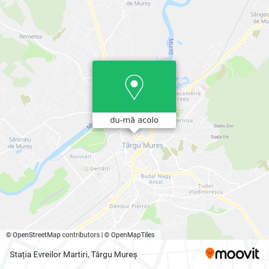 Hartă Stația Evreilor Martiri