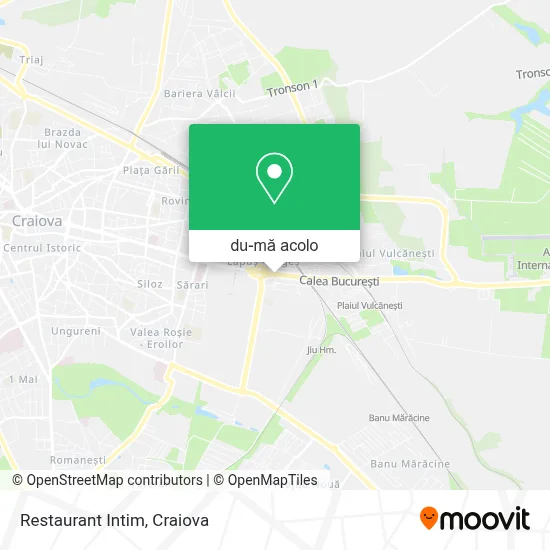 Hartă Restaurant Intim