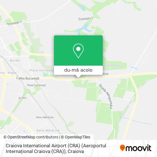 Hartă Craiova International Airport (CRA) (Aeroportul Internațional Craiova (CRA))