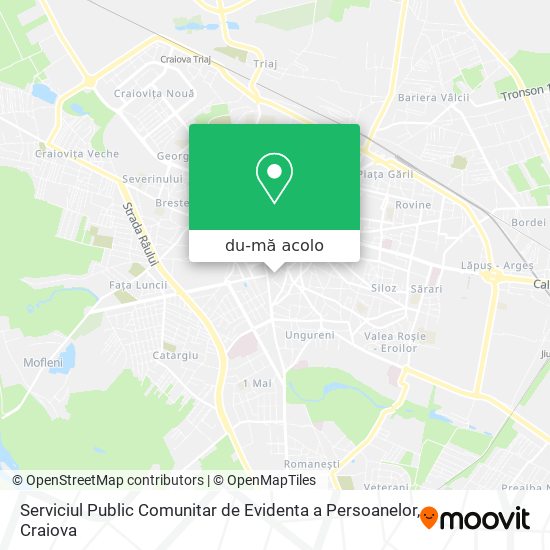 Hartă Serviciul Public Comunitar de Evidenta a Persoanelor