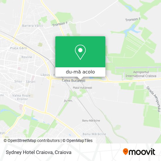 Hartă Sydney Hotel Craiova