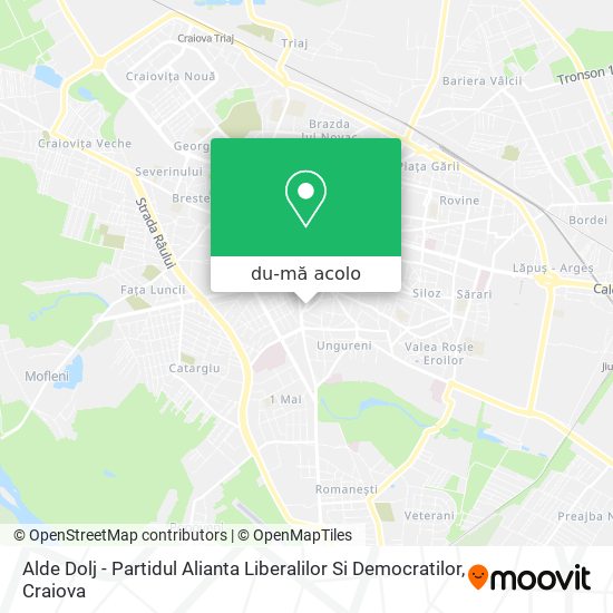 Hartă Alde Dolj - Partidul Alianta Liberalilor Si Democratilor