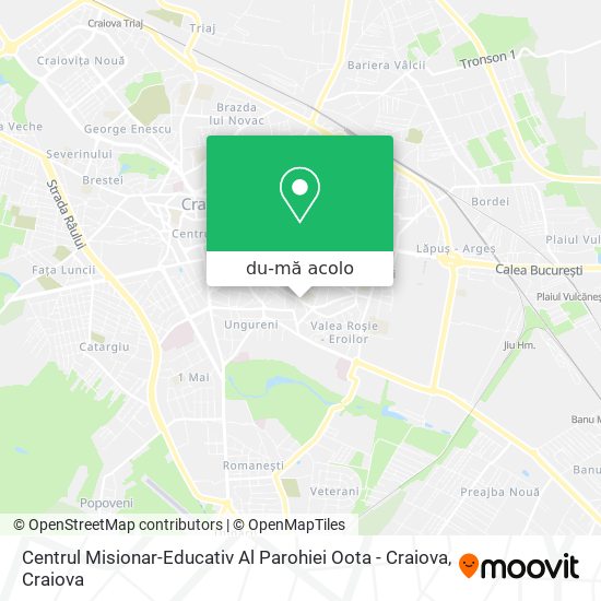 Hartă Centrul Misionar-Educativ Al Parohiei Oota - Craiova