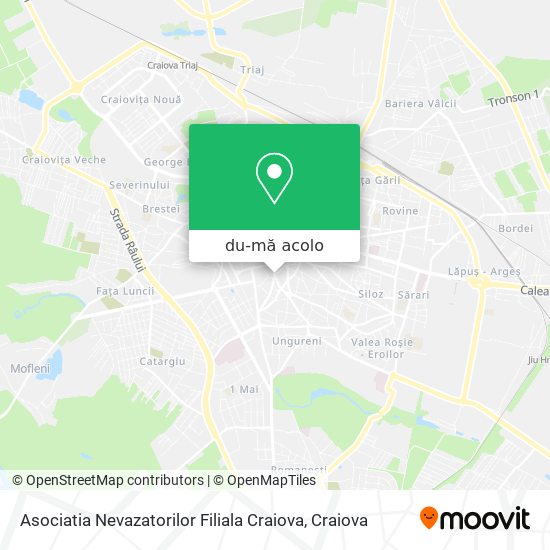 Hartă Asociatia Nevazatorilor Filiala Craiova