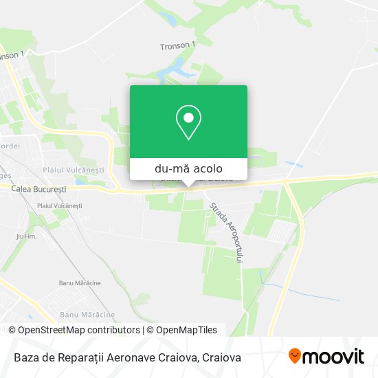 Hartă Baza de Reparații Aeronave Craiova