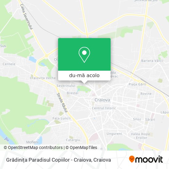 Hartă Grădinița Paradisul Copiilor - Craiova