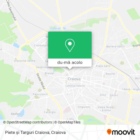 Hartă Piete și Targuri Craiova