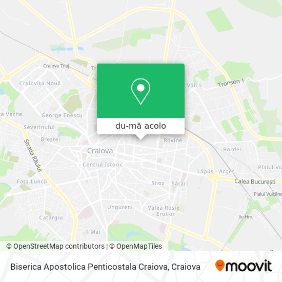 Hartă Biserica Apostolica Penticostala Craiova