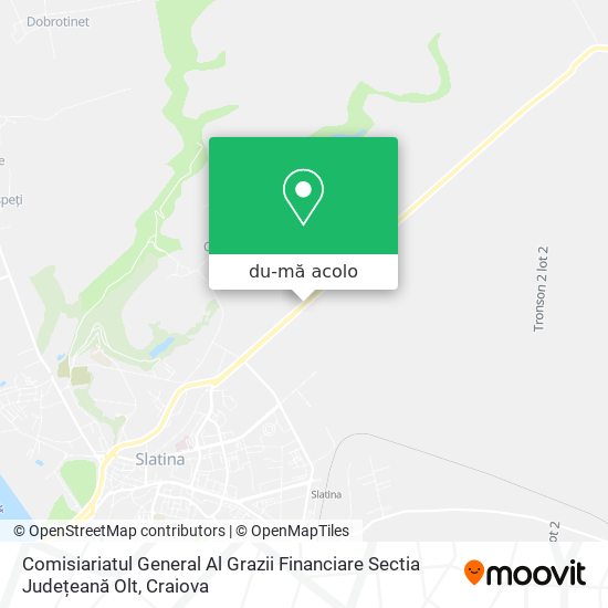 Hartă Comisiariatul General Al Grazii Financiare Sectia Județeană Olt