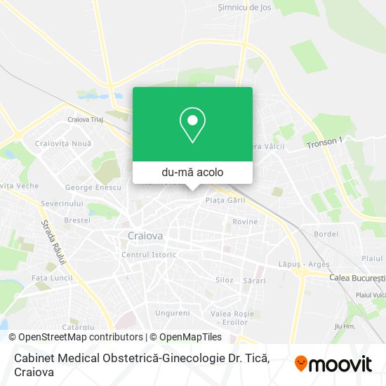 Hartă Cabinet Medical Obstetrică-Ginecologie Dr. Tică
