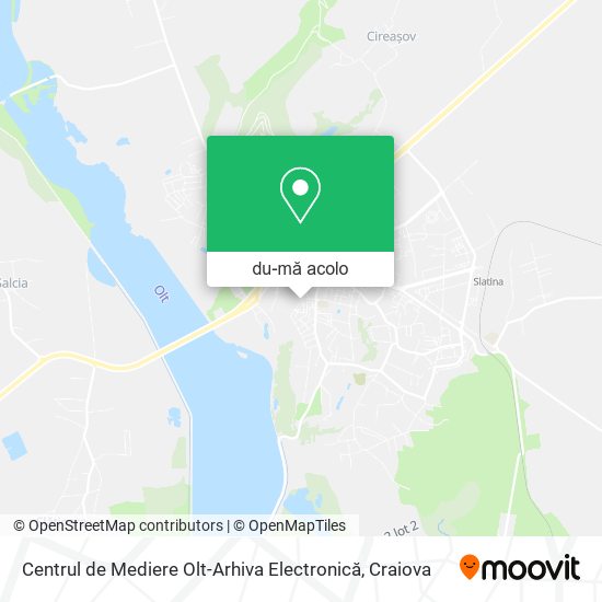Hartă Centrul de Mediere Olt-Arhiva Electronică