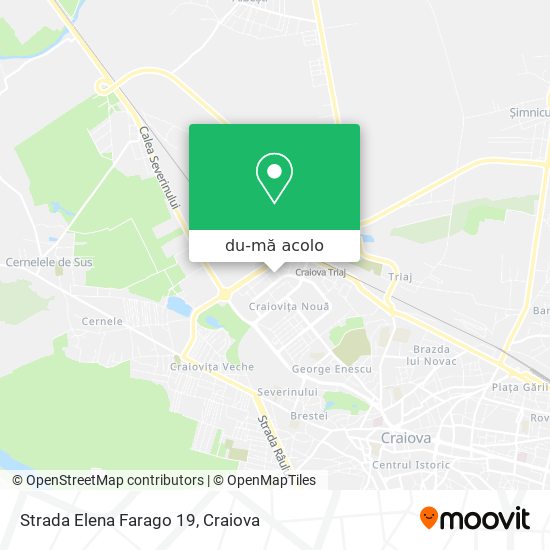 Hartă Strada Elena Farago 19