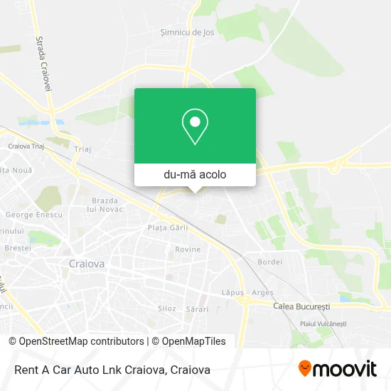 Hartă Rent A Car Auto Lnk Craiova