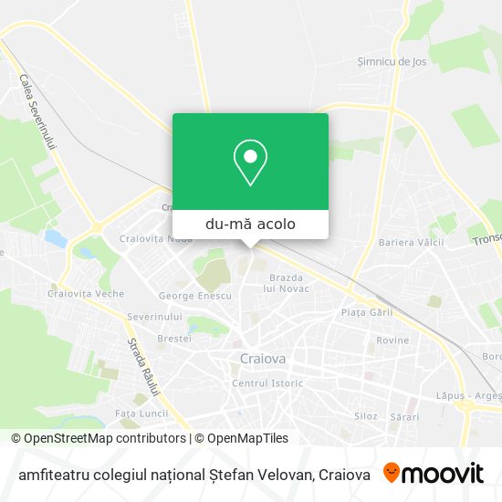 Hartă amfiteatru colegiul național Ștefan Velovan