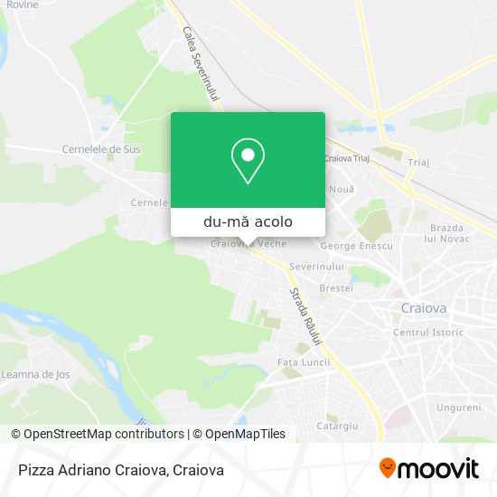 Hartă Pizza Adriano Craiova