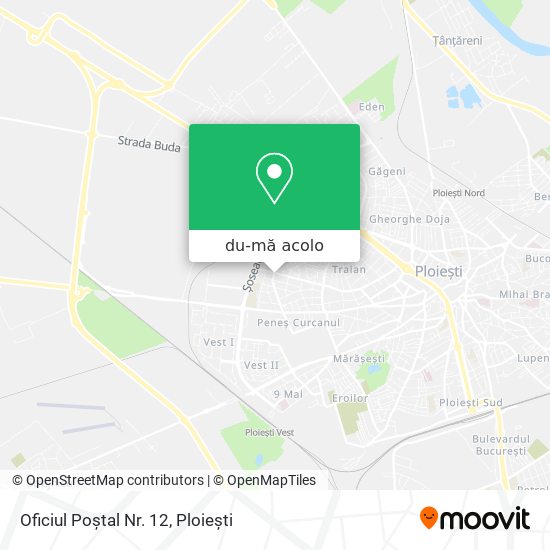 Hartă Oficiul Poștal Nr. 12