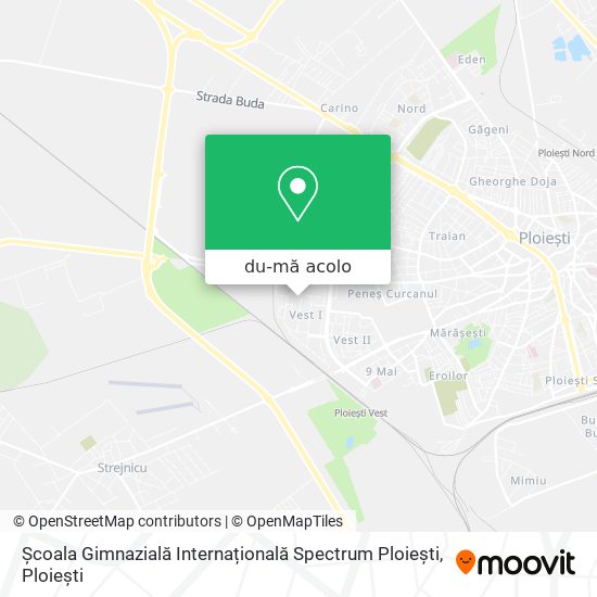 Hartă Școala Gimnazială Internațională Spectrum Ploiești