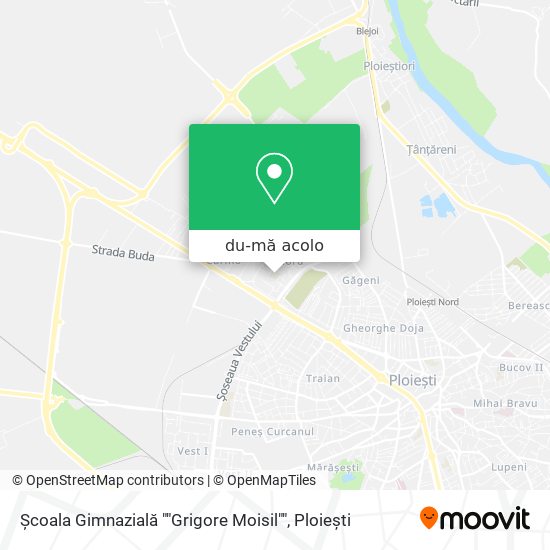 Hartă Școala Gimnazială ""Grigore Moisil""